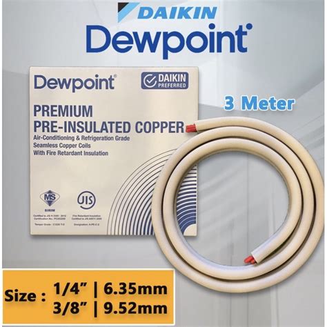 Dewpoint Premium Pre Insulated Copper Pipe With Fire Retardant