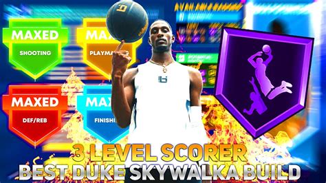 BEST 3 LEVEL SCORER BUILD NBA 2K23 NEXT GEN DUKE SKYWALKA BUILD