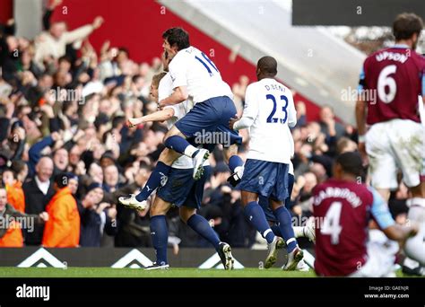 Tottenham Hotspur S Michael Dawson Celebrates Scoring His Sides First