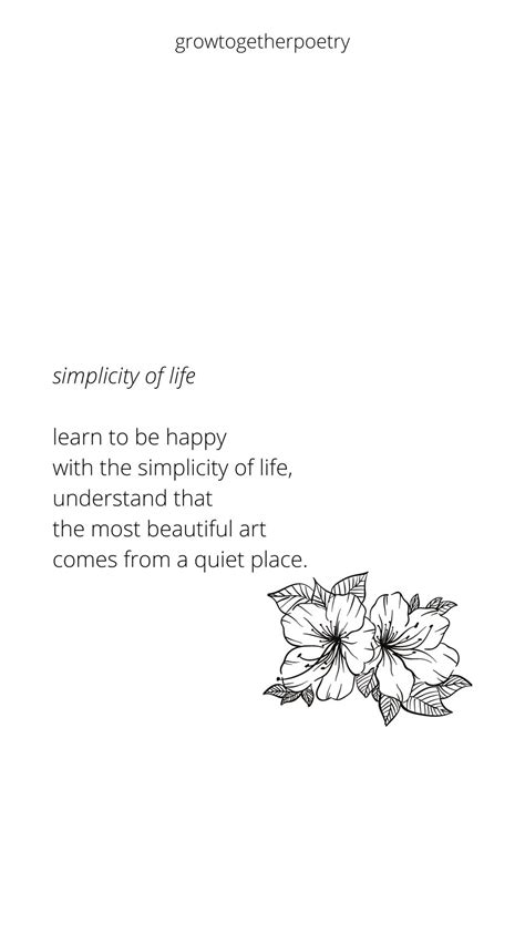 Original Poetry Simplicity Of Life Etsy