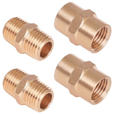 Buy Wynnsky Metals Brass Pipe Fittings Hex Nipple Brass Tone Pcs