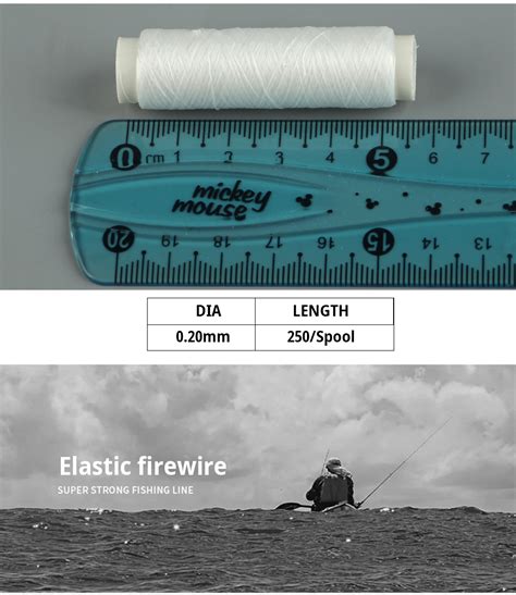 Ftk M High Tensile Bait Elastic Thread Mm Sea Invisible Fishing