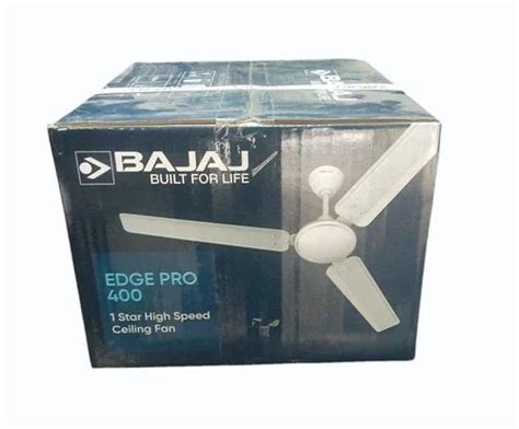 3 Blades 900 Mm Bajaj Edge Pro 400 Ceiling Fan 320 RPM At 1600 Piece