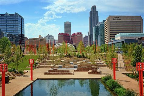 Gene Leahy Mall - Omaha Nebraska - 2022 Photograph by Nikolyn McDonald - Pixels