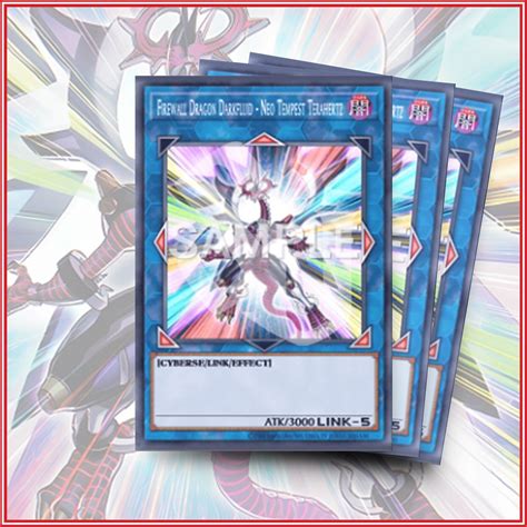 YuGiOh FIREWALL DRAGON DARKFLUID NEO TEMPEST TERAHERTZ X3 Ultra Rare