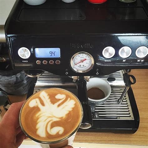 Monday begins after coffee ☕️ Amazing latte art via @latteart_chrisf using our Breville Barista ...