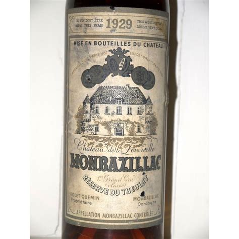 Château de la Fonvieille 1929 Réserve du Theulet Monbazillac great