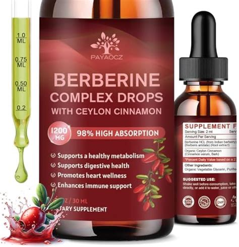 Amazon Berberine Supplement Mg Organic Berberine Liquid Drops