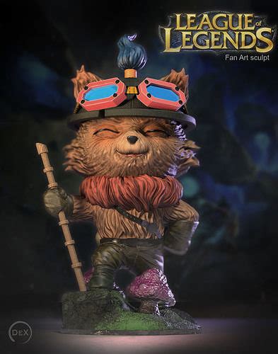 Teemo League Of Legends Fan Art Sculpt 3d Model 3d Printable Cgtrader