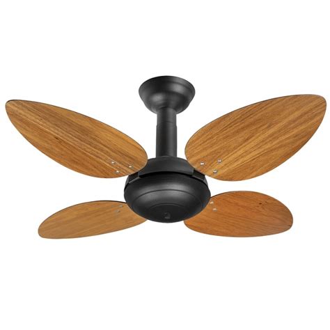 Ventilador De Teto Office Jet Pétalo Venti delta Preto 4pás Freijó 220v