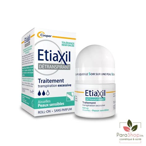 Etiaxil D Transpirant Aisselles Peaux Sensibles Roll On Ml