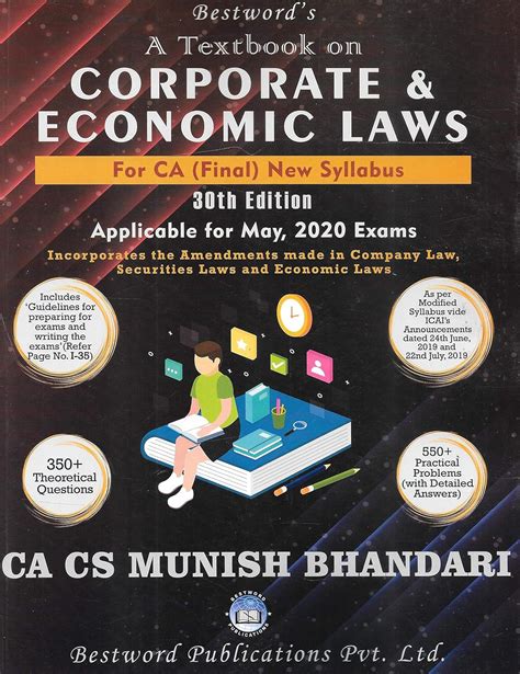 Buy A Textbook On Corporate And Economic Laws Ca Final Th Edition