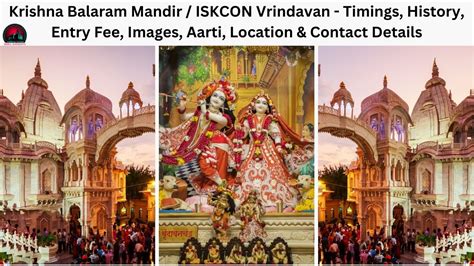 Sri Radhavallabh Temple Vrindavan Timings History Entry