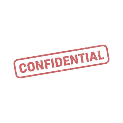 Premium Vector Confidential Stamp Confidential Square Sign