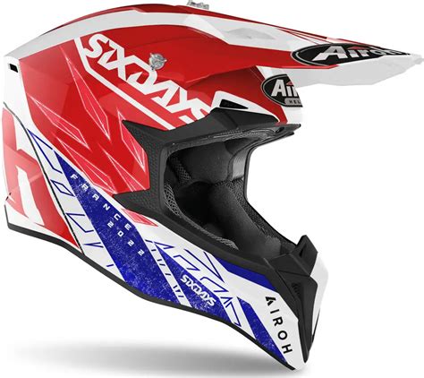 Casco Cross Airoh Wraap Six Days France Gloss