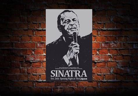 Frank Sinatra 1974 Concert Poster – Raw Sugar Art Studio