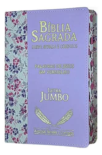 Bíblia Jumbo Letra Extra Gigante Harpa Luxo Feminina masc MercadoLivre