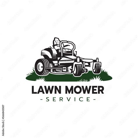 Lawn mower service logo icon isolated Stock Vector | Adobe Stock