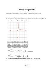 MAT 231 WA2 Docx Written Assignment 2 Answer All Assigned Exercises