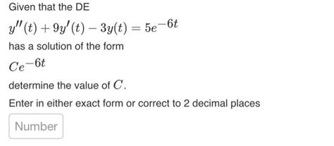 Solved Consider the following second-order differential | Chegg.com