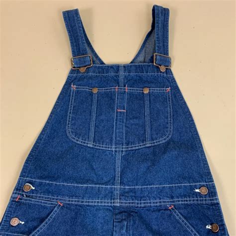 Sears Dark Wash Long Denim Overalls Condition Depop