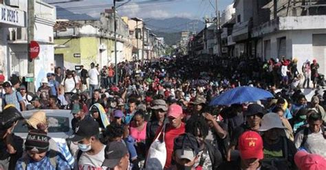 Caravana Migrante Cambia De Ruta Al Reanudar Su Camino