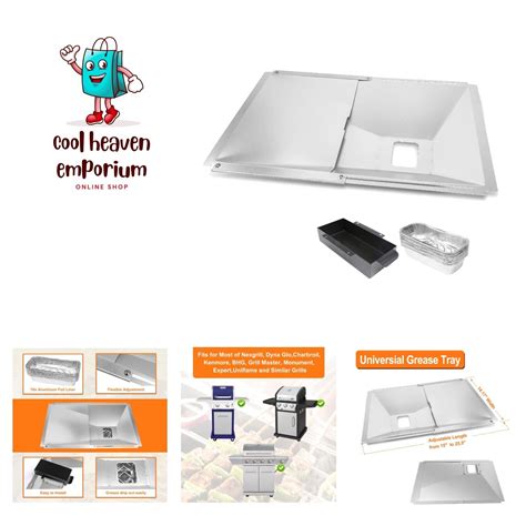 Universal Grease Tray With Catch Pan And Foil Liner For 2 3 4 Burner