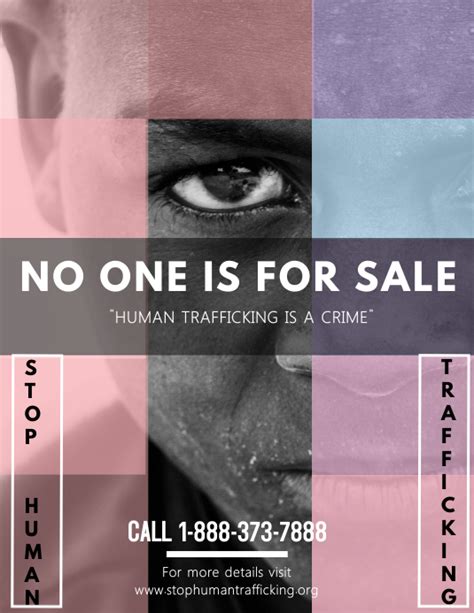 Stop Human Trafficking Flyer Template Postermywall