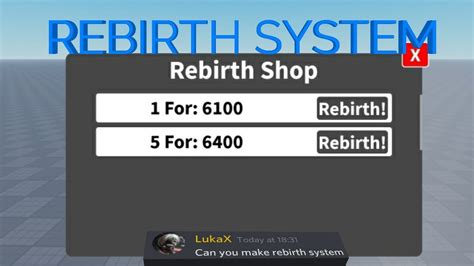 How To Make A Rebirth System In Roblox Studio Model In Des Youtube