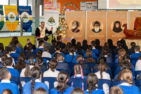 Relics visit Antonine College, Melbourne - Maronite Eparchy