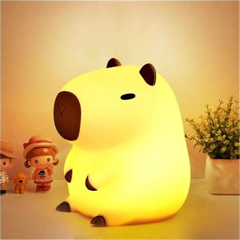 Capybara Veilleuse Enfants Capybara Touch Control Lampe De Chevet