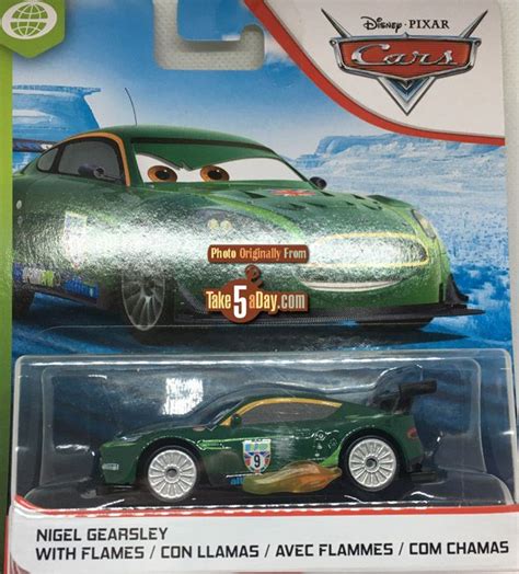 Mattel Disney Pixar Cars Nigel Gearsley With Flames Back Pixar Cars