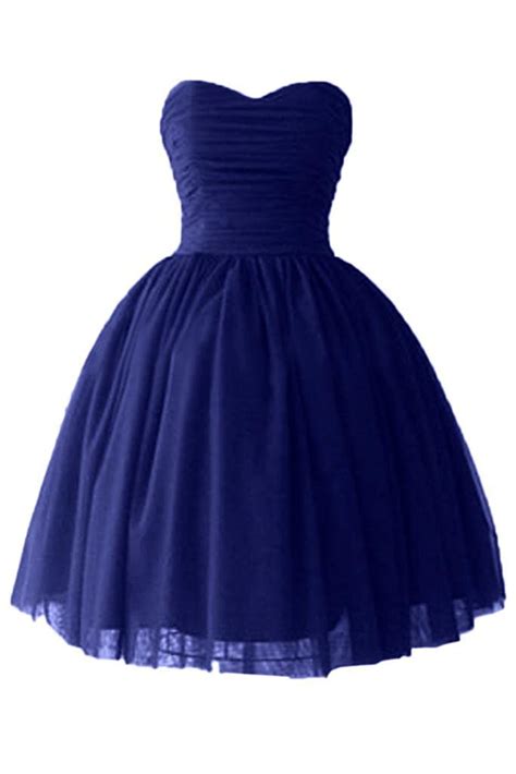 Ball Gown Sweetheart Cocktail Dresses Satin Homecoming Dresses Cheap