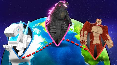 MODO DOMINAÇÃO KAIJUS DE GODZILLA O NOVO IMPÉRIO no MINECRAFT YouTube