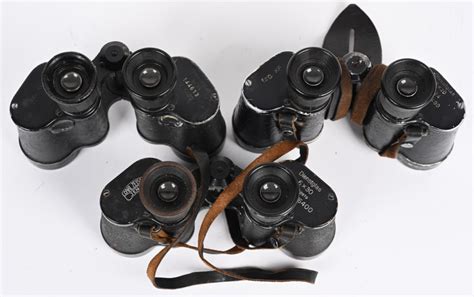 Bid Now Wwii Nazi German Binocular Lot Zeiss Leitz Ww2 April 6 0123 10 00 Am Edt