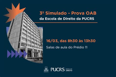 Simulado Prova Oab Da Escola De Direito Da Pucrs Escola De Direito