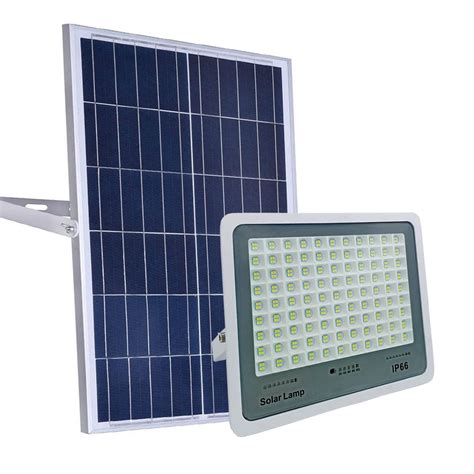 200W Solar Flood Light Dusk To Dawn With Remote Control Motion Sensor