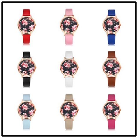 Leather Strap Women Watch