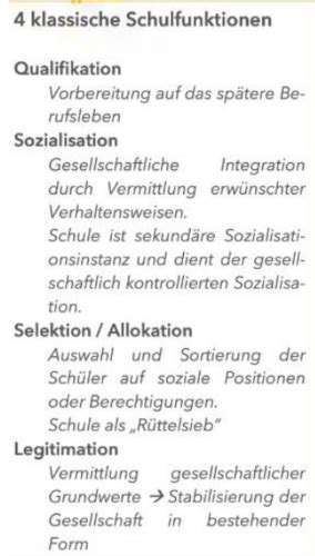 Funktion Von Schule Nach Fend Karteikarten Quizlet