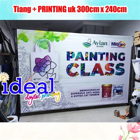 Jual Sg Backwall Stand Banner Jumbo Banner Backdrop Background