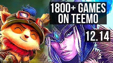 Teemo Vs Sejuani Top Rank 4 Teemo 1800 Games 1 9m Mastery