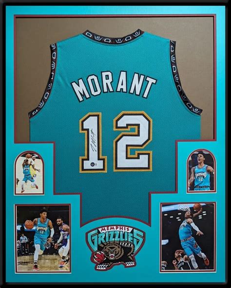 Framed Memphis Grizzlies Ja Morant Autographed Signed Jersey Beckett