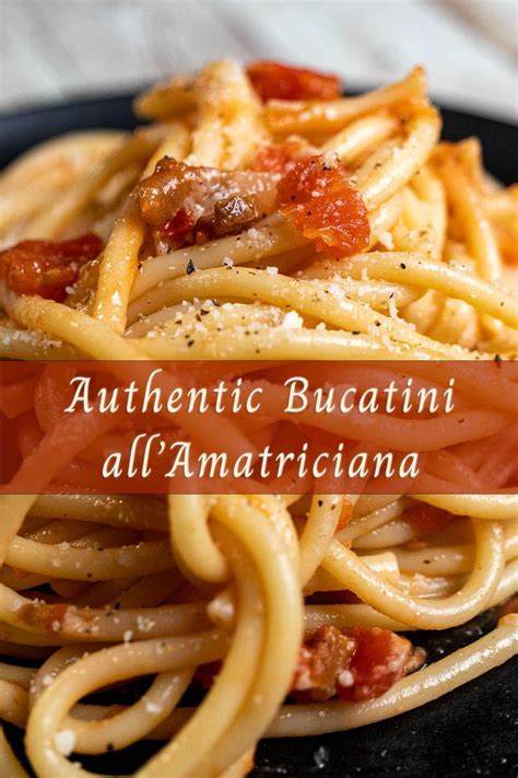 Bucatini All Amatriciana Sauce Artofit