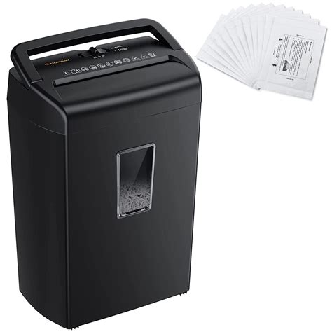 Bonsaii 10 Sheet Cross Cut Paper Shredder For Home Office Use 12 Pack