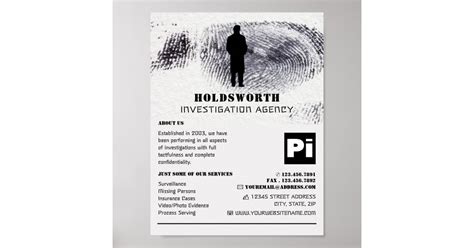 Private Eye Design Private Detective Investigator Poster Zazzle