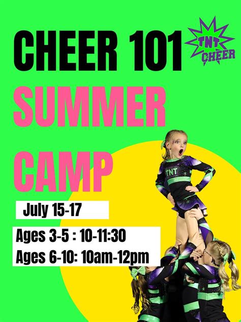 2024 Summer Camps Tnt Cheer