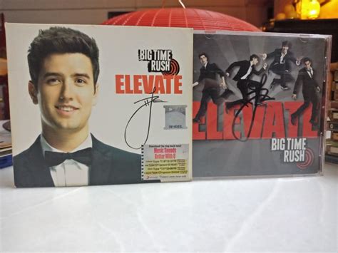 Big Time Rush - Elevate (SIGNED Album), Hobbies & Toys, Music & Media ...