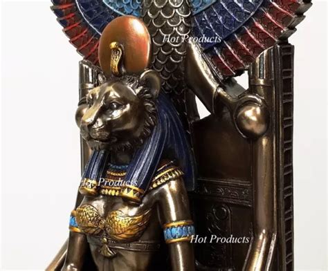 9 EGYPTIAN ANUBIS Jackal Bust On Plinth Statue Sculpture Antique