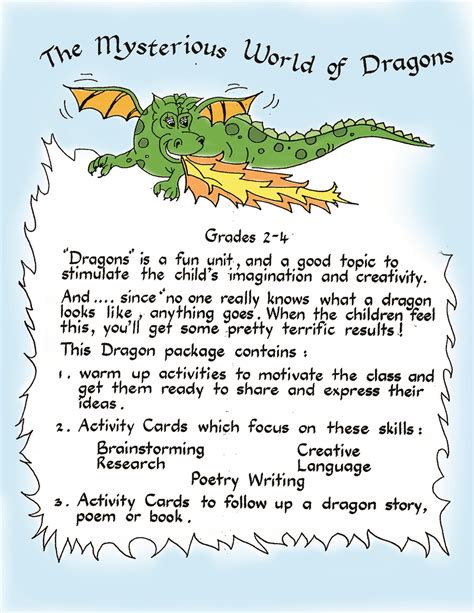 The Mysterious World Of Dragons Gr By Teach Simple