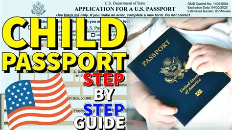 How To Apply For Child Us Passport 2025 🇺🇸👶 Youtube